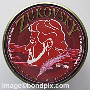 Genuine film prop from Zukovsky Caviar