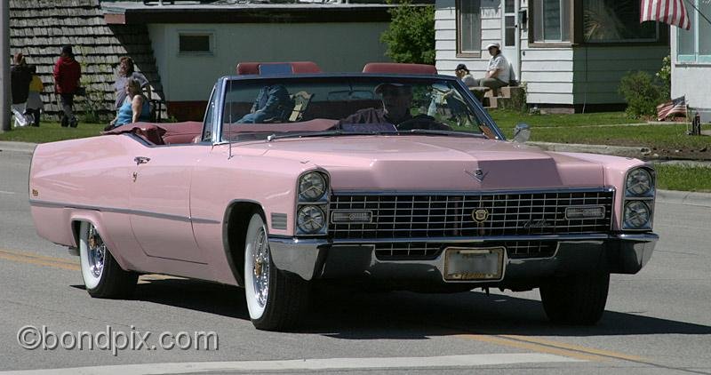 Deer-Lodge-Parade_14715.jpg - Classic vehicles, vintage and muscle cars and tractors drive along Main Street during the Territorial Days Parade in Deer Lodge Montana, June 14th 2008