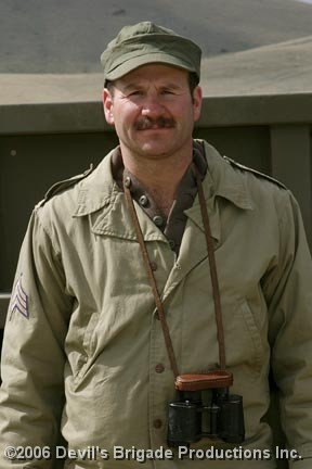 Photoshoot for 'Devils Brigade' at Fort Harrison Helena Montana on 4th May 2006
