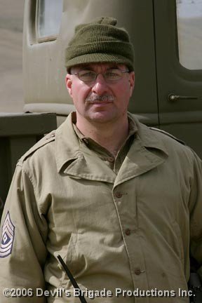 Photoshoot for 'Devils Brigade' at Fort Harrison Helena Montana on 4th May 2006