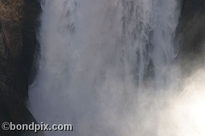 Upper falls in the Grand Canyon of Yellowstone Park