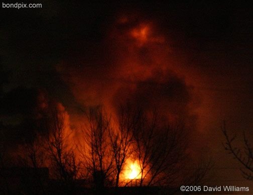 Fire at the historic Rialto Theater in Deer Lodge Montana on November 4th 2006