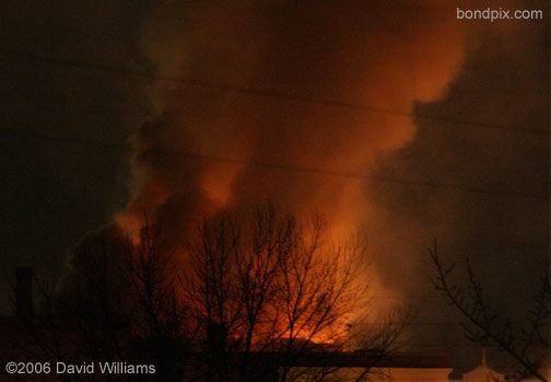 Fire at the historic Rialto Theater in Deer Lodge Montana on November 4th 2006