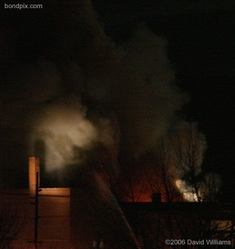 Fire at the historic Rialto Theater in Deer Lodge Montana on November 4th 2006