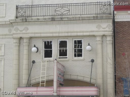 The Rialto Theater on Main Street in Deer Lodge Montana after the devastating fire of November 4tth 2006