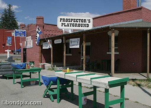 Deer Lodge Museums, Montana, Prospectors Playground, pan for gold