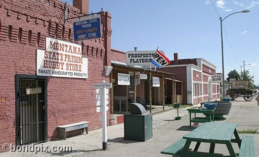 Deer Lodge Montana State Prison Hobby Shop and museum buildings