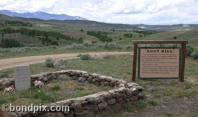 Boot Hill above Virginia City in Montana