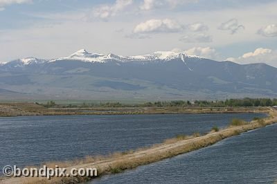 Mount Powell from Warm Springs Ponds, Montana