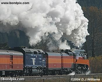 Steam Railroad Engine 4449 in Montana