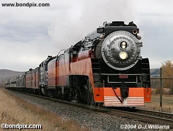 Steam Railroad Engine 4449 in Montana