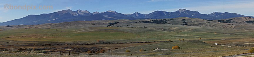 A Panoramic Photo of the view from Beck Hill in Montana