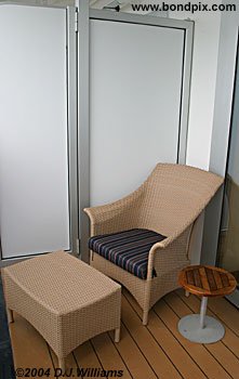 verandah on bthe oosterdam cruise ship