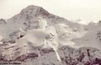 Alpine view from Piz Gloria Schilthorn in the Swiss Alps